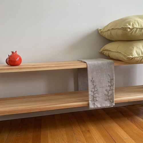 Modularie Wood & Iron Bedroom Bench